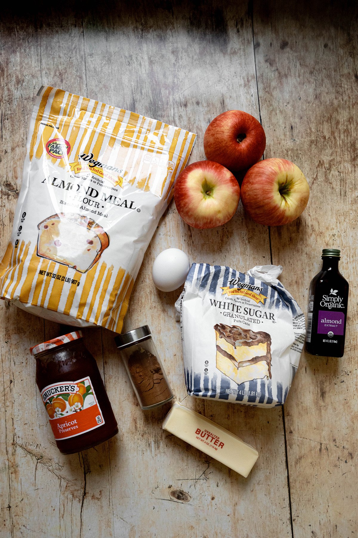 ingredients for Apple Frangipane Tart Recipe: Classic French Recipes