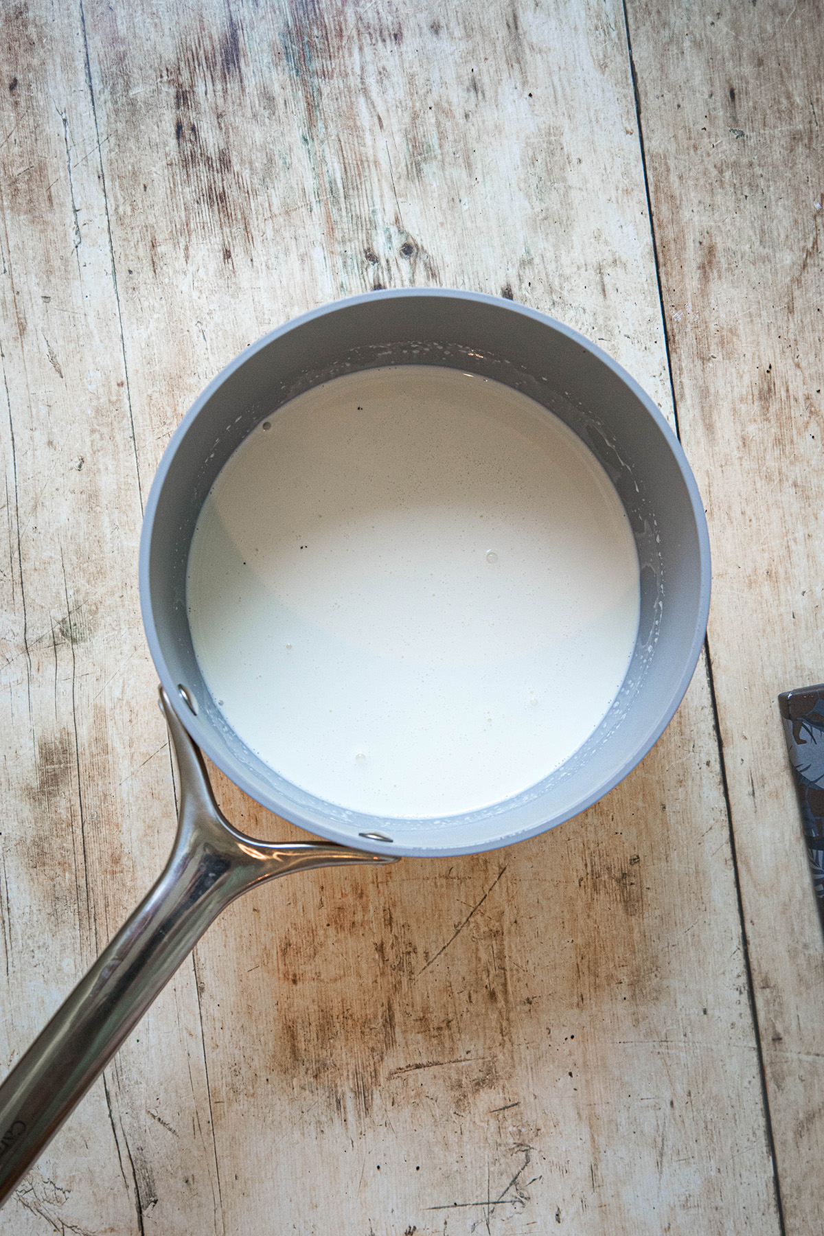 cream in a pot