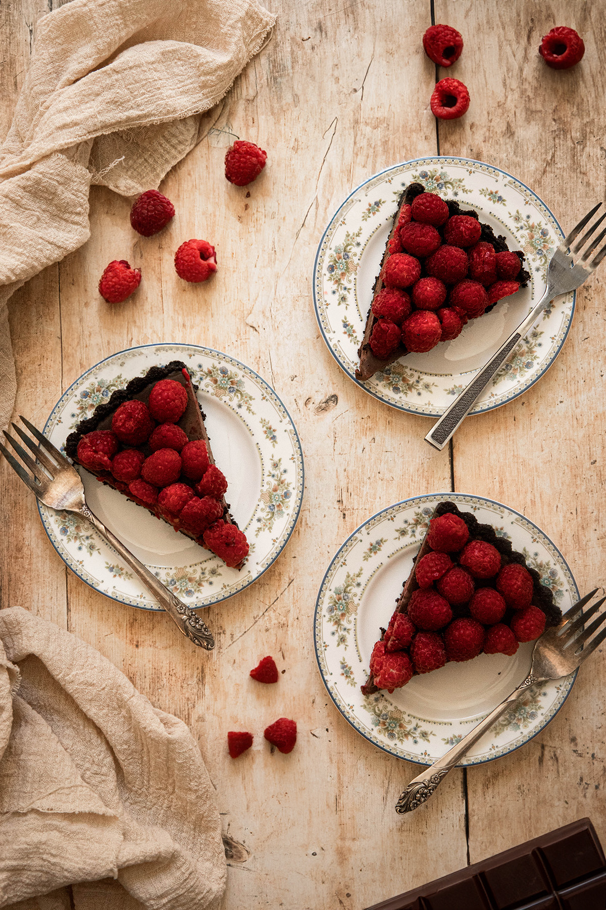 Quick and Easy Dark Chocolate Raspberry Tart Recipe