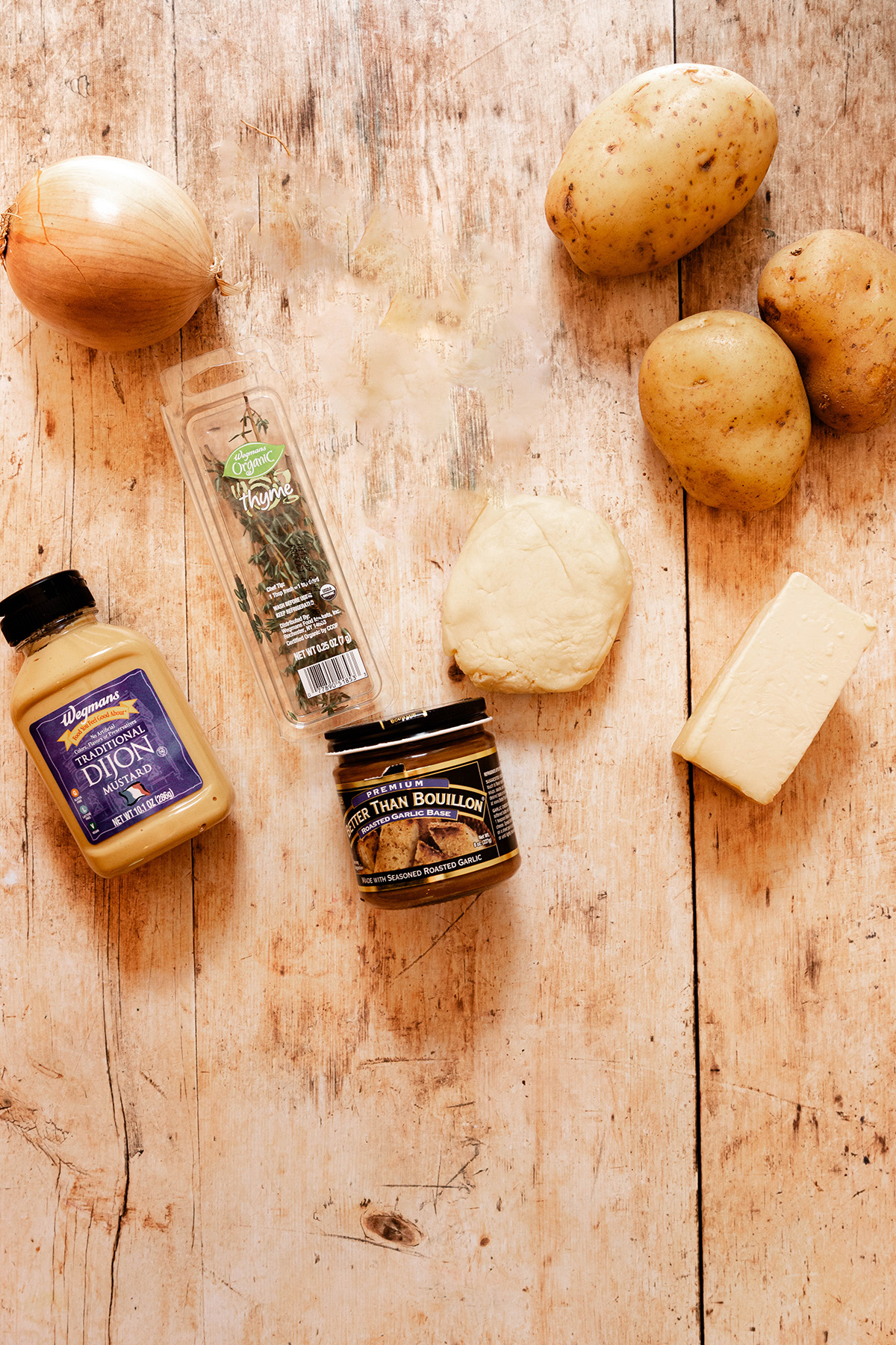 Ingredients for Cheese and Onion Pasty Recipe: Vegetarian Pasties