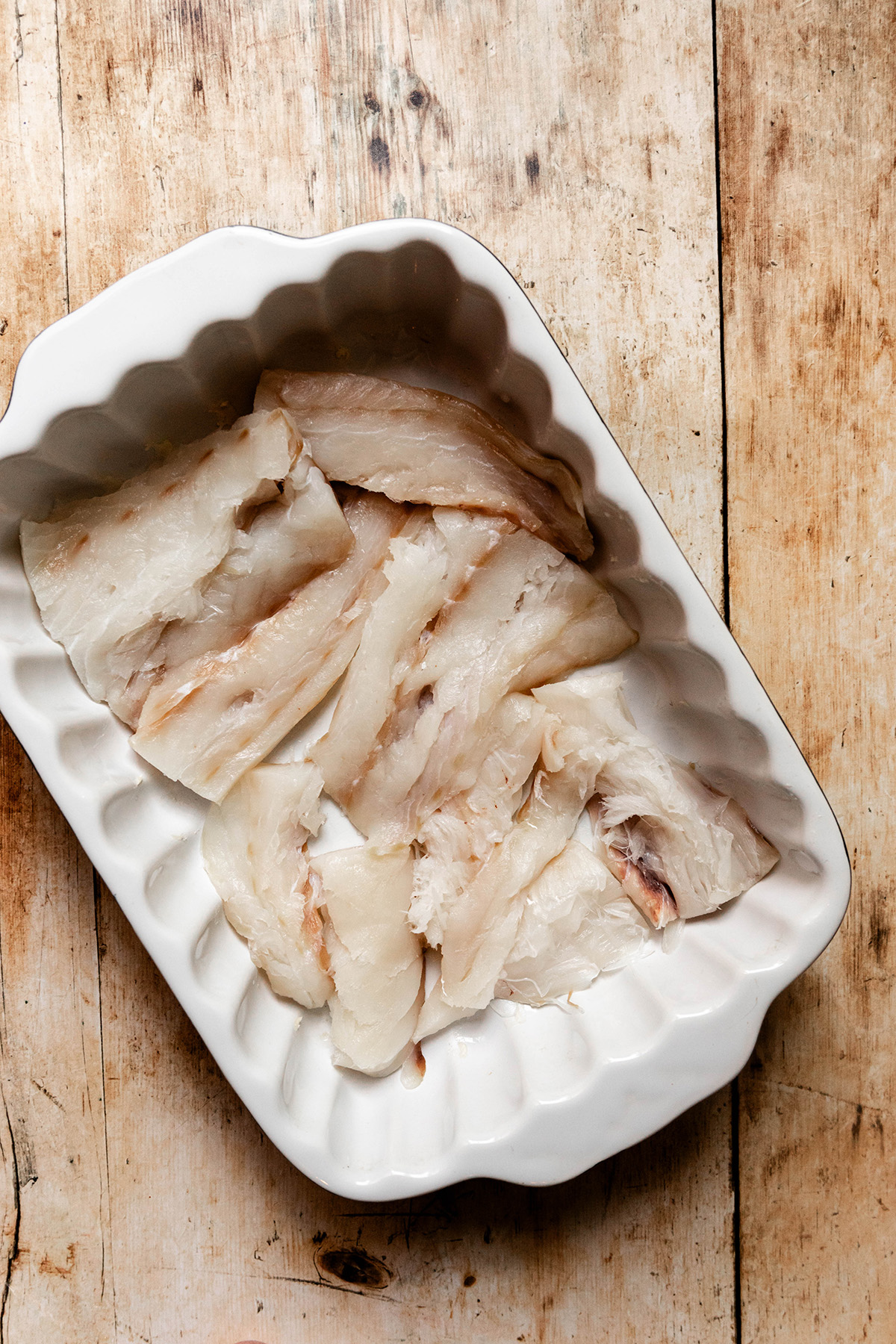 fish in a baking dish