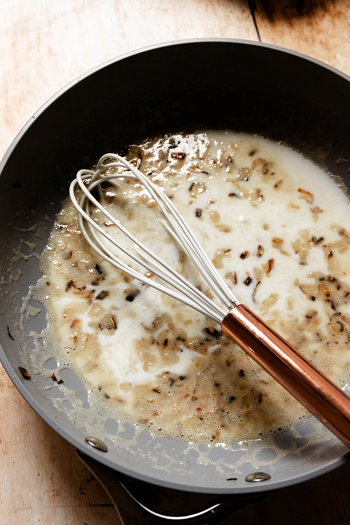 sauce in a pan