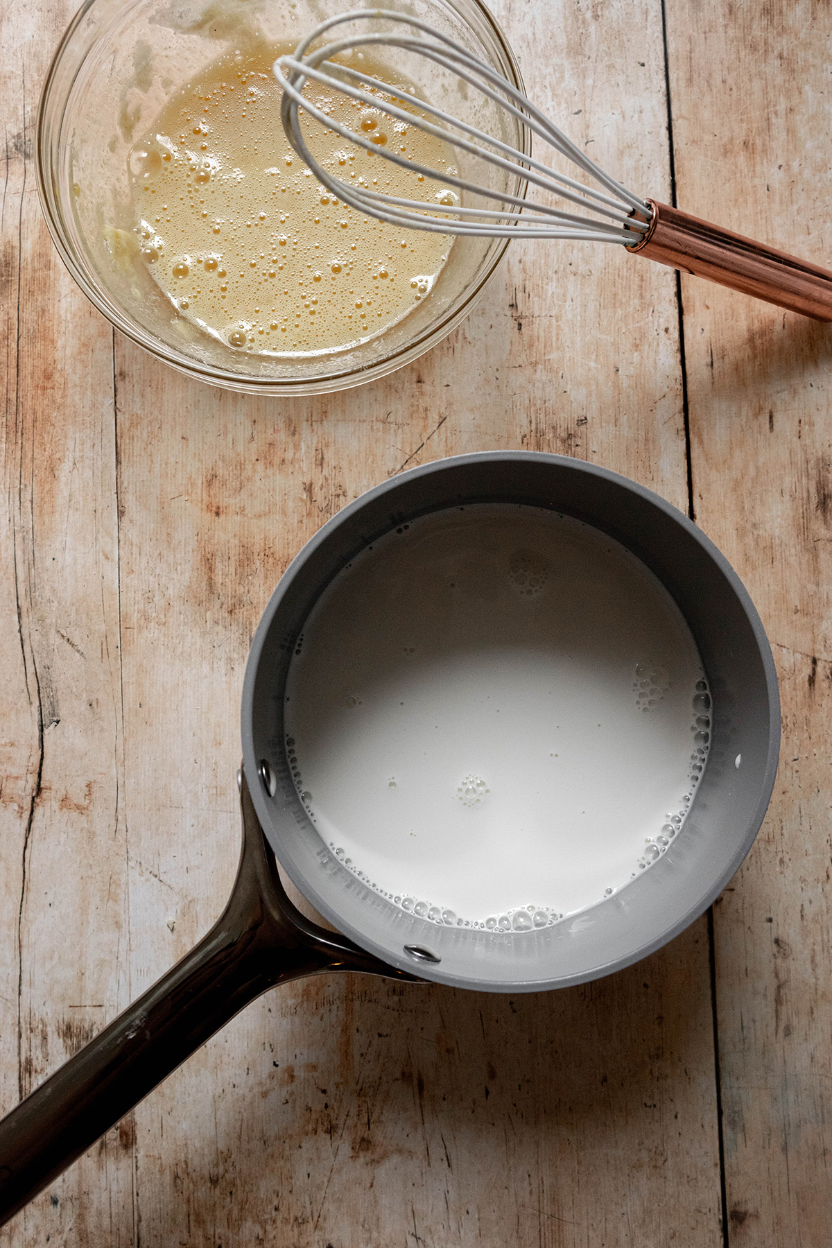 half and half in a pot