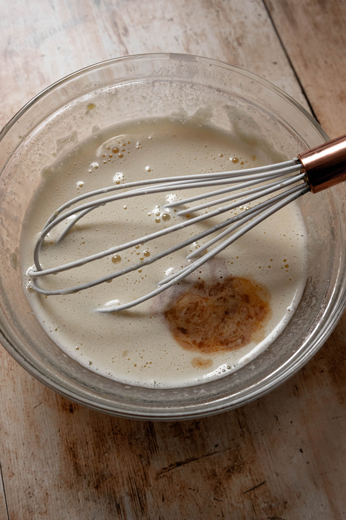 custard in a bowl