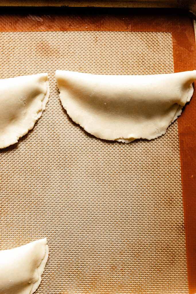 half moon pumpkin pasties