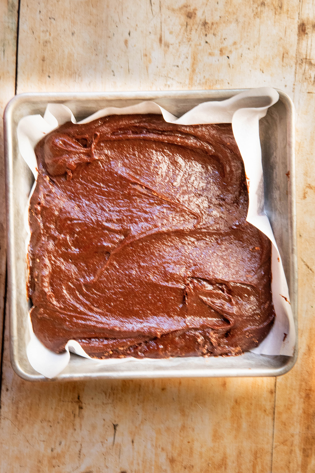 Fudgy and Gooey Chocolate Miso Brownies Recipe batter