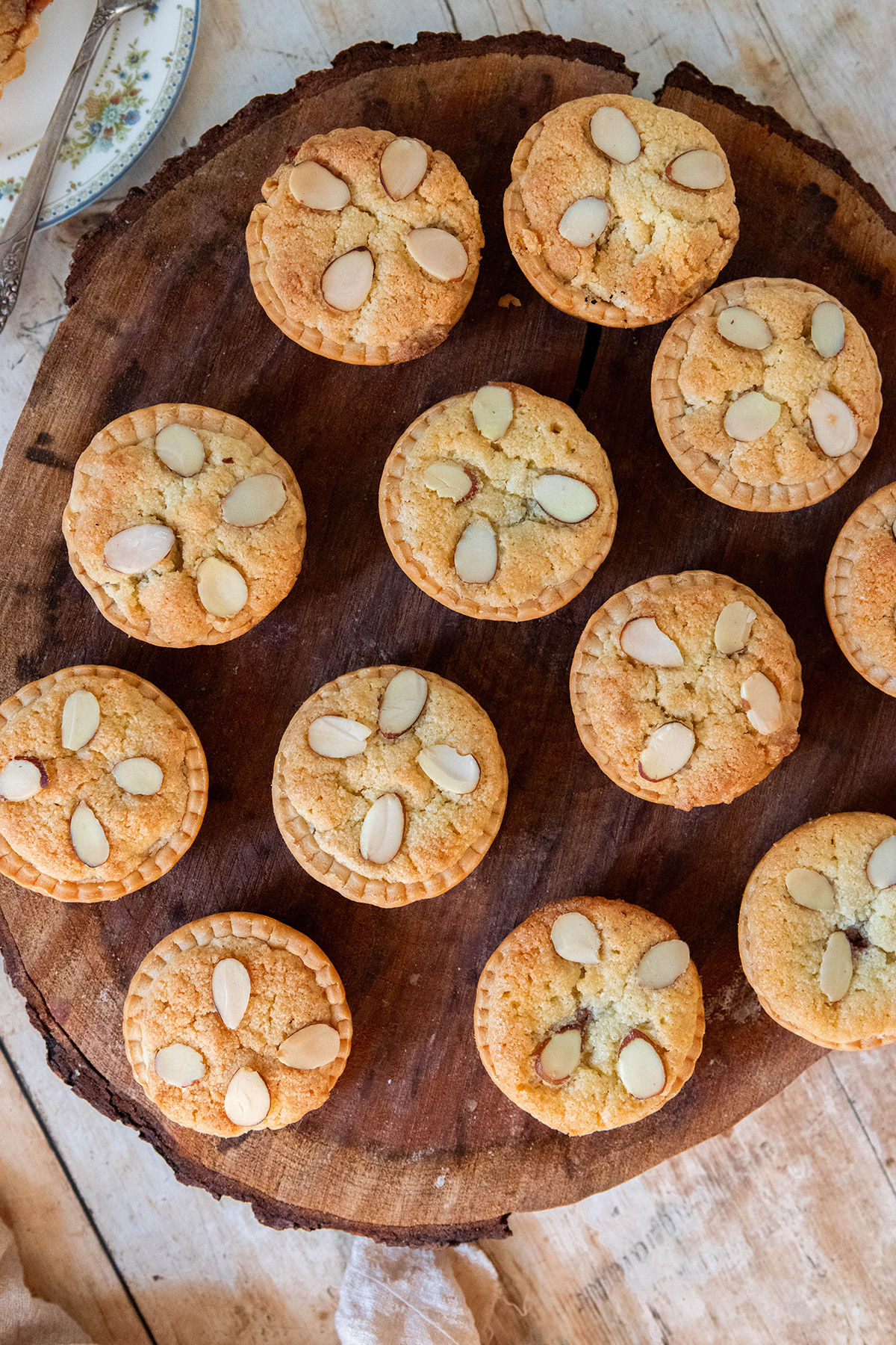 raspberry frangipane tartlets