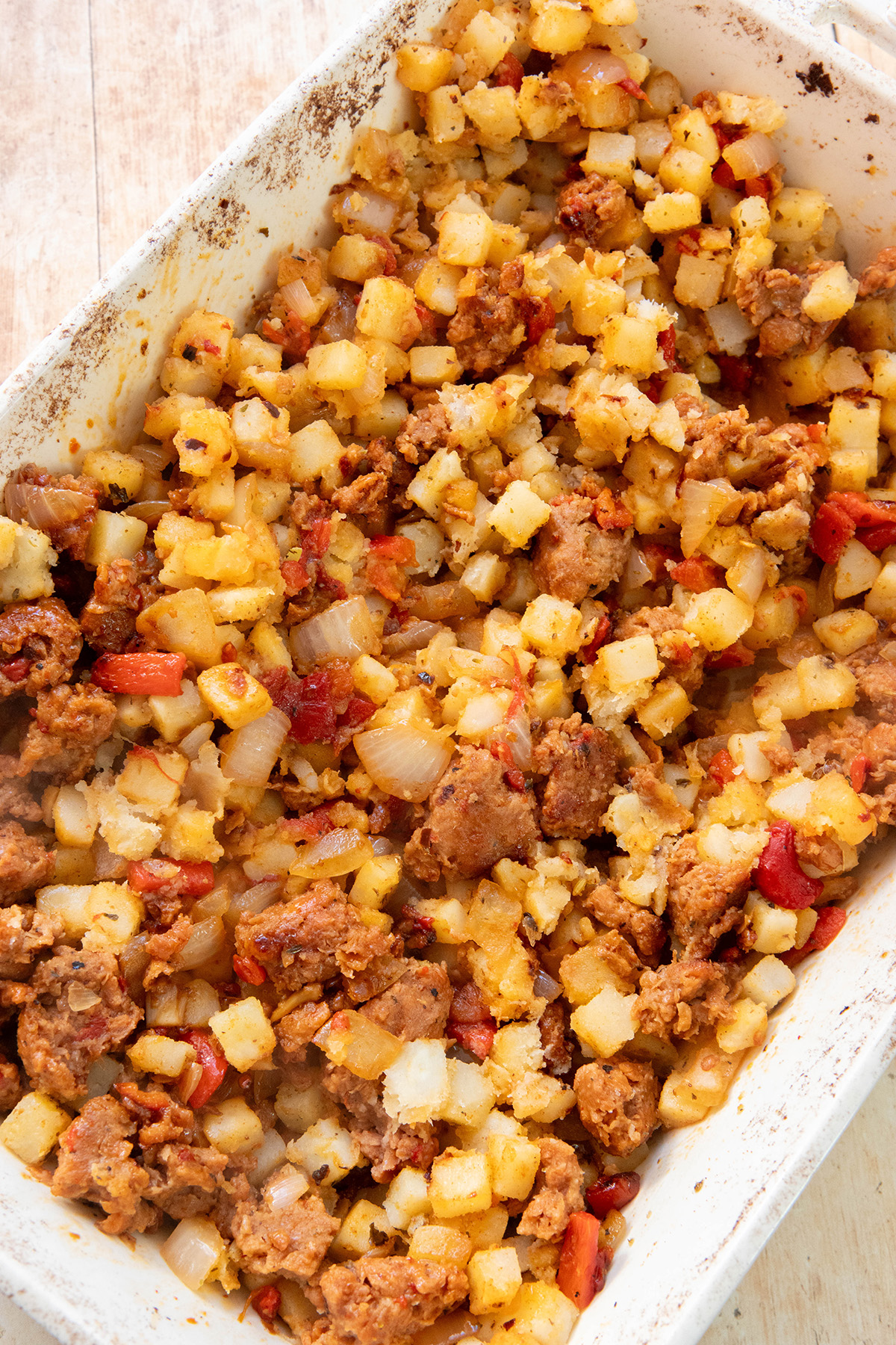 sausage mixture forr Best & Easy Gluten Free Breakfast Casserole Recipe!