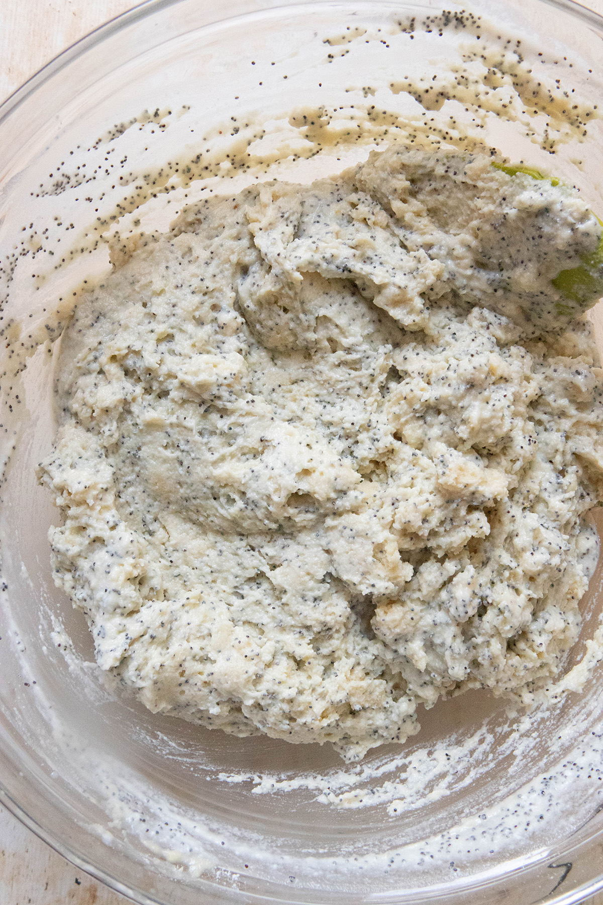 Moist Gluten Free Lemon Poppy Seed Muffins Recipe batter