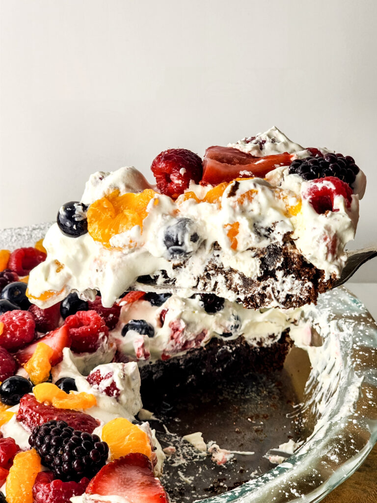 Gluten-Free Brownie Fruit Pizza