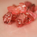 philosopher's stones on a pink surface
