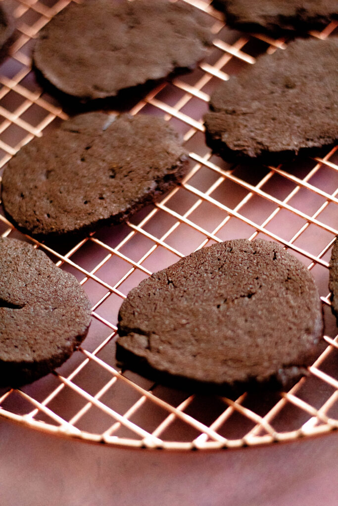 Mexican Hot Chocolate Cookies on a cookie tray.