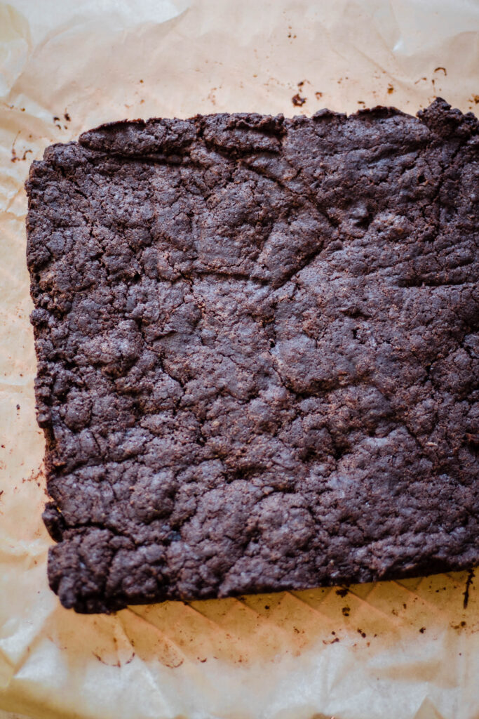 Harry Potter gluten free brownie recipes on parchment paper