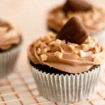 Gluten Free Chocolate Cupcakes Recipe on a wire rack