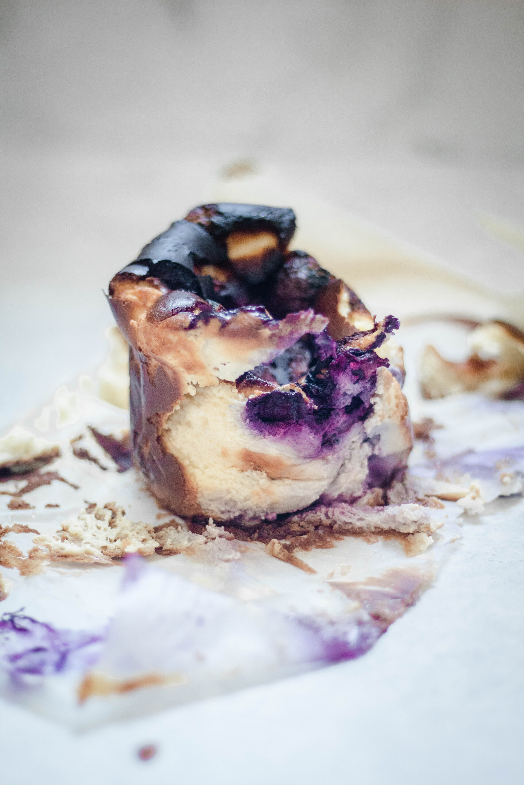 Blueberry Burnt Basque Cheesecake Recipe