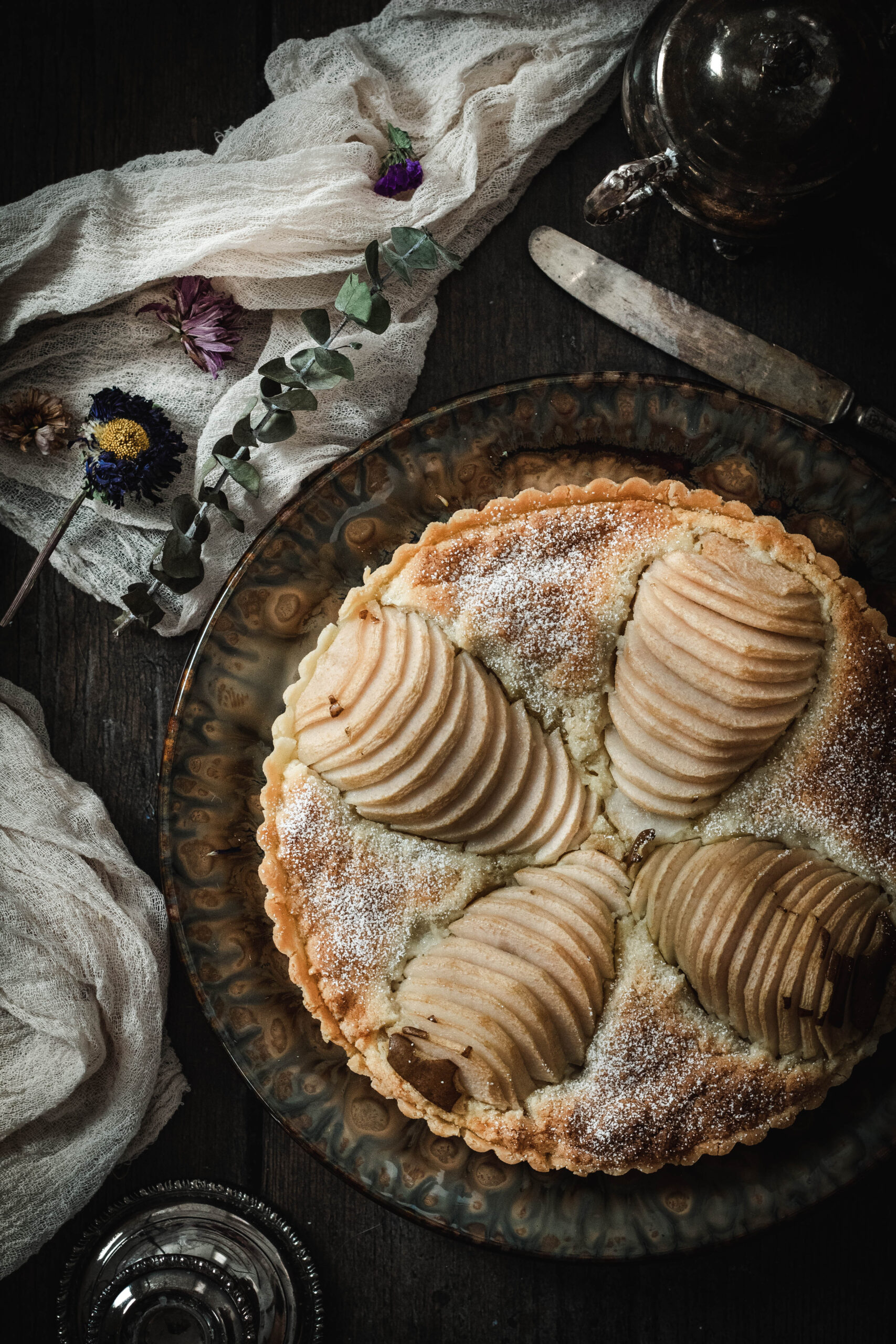 Gluten Free Pear and Frangipane Tart