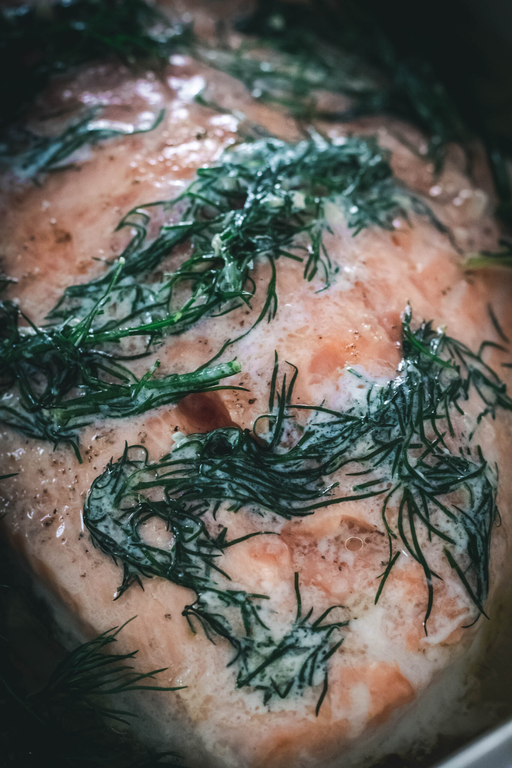 Slow Roasted Salmon with Herb Butter