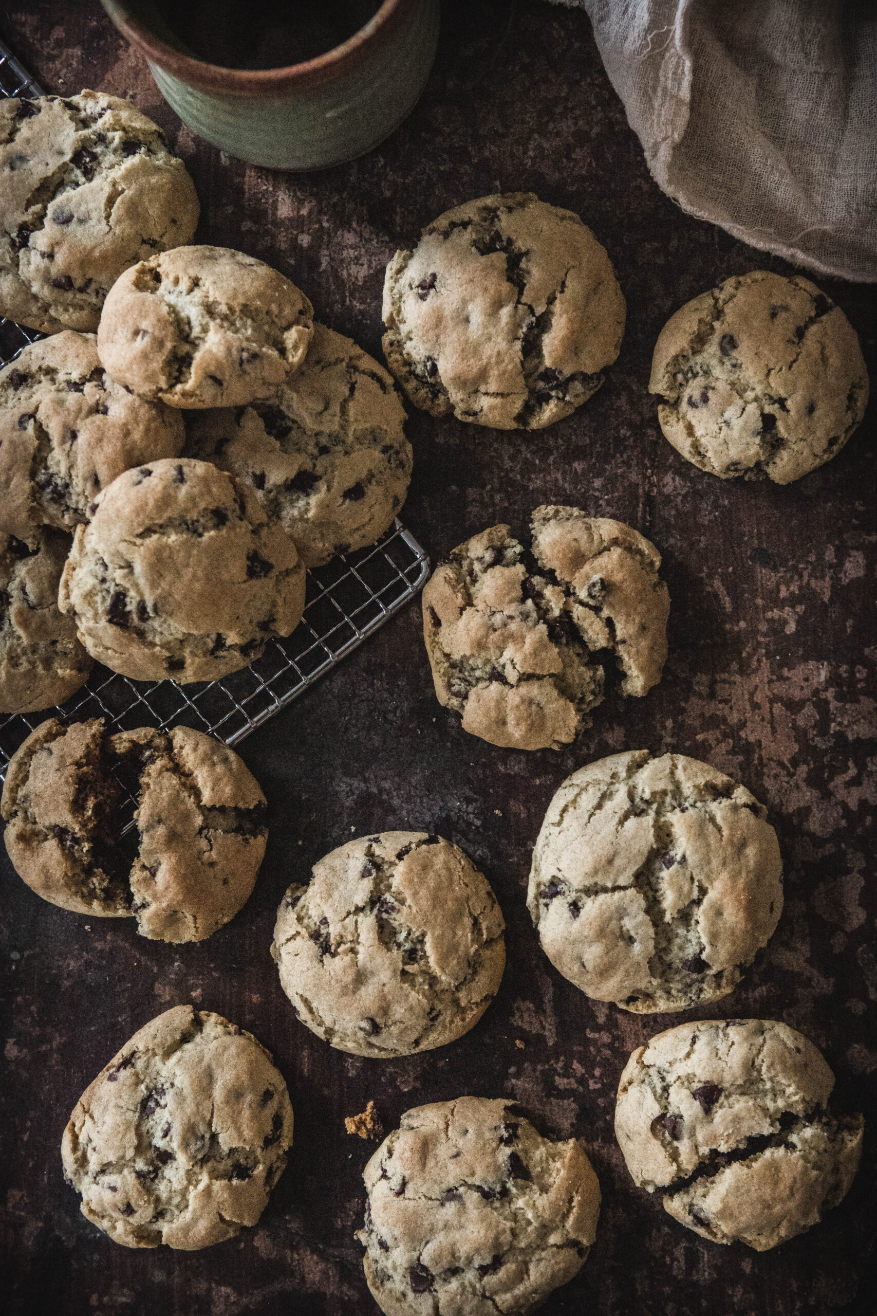Best Gluten Free Chocolate Chip Cookies on a table